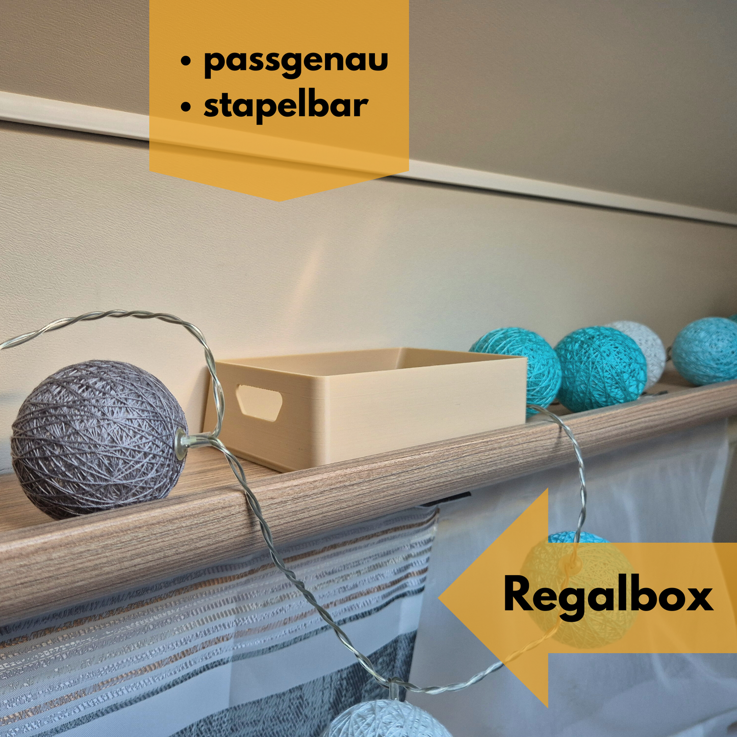 Regalbox für Fendt Wohnwagen Kinderbereich/ Schräge