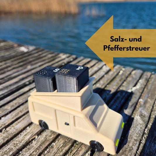 Salz- und Pfefferstreuer "Van mit Aufstelldach"