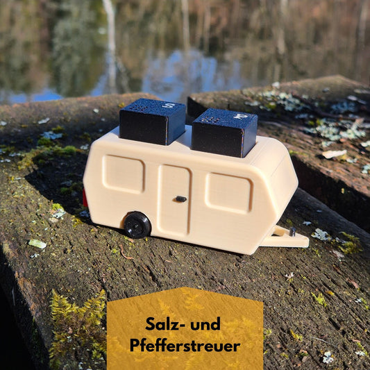 Salz- und Pfefferstreuer  "Wohnwagen"
