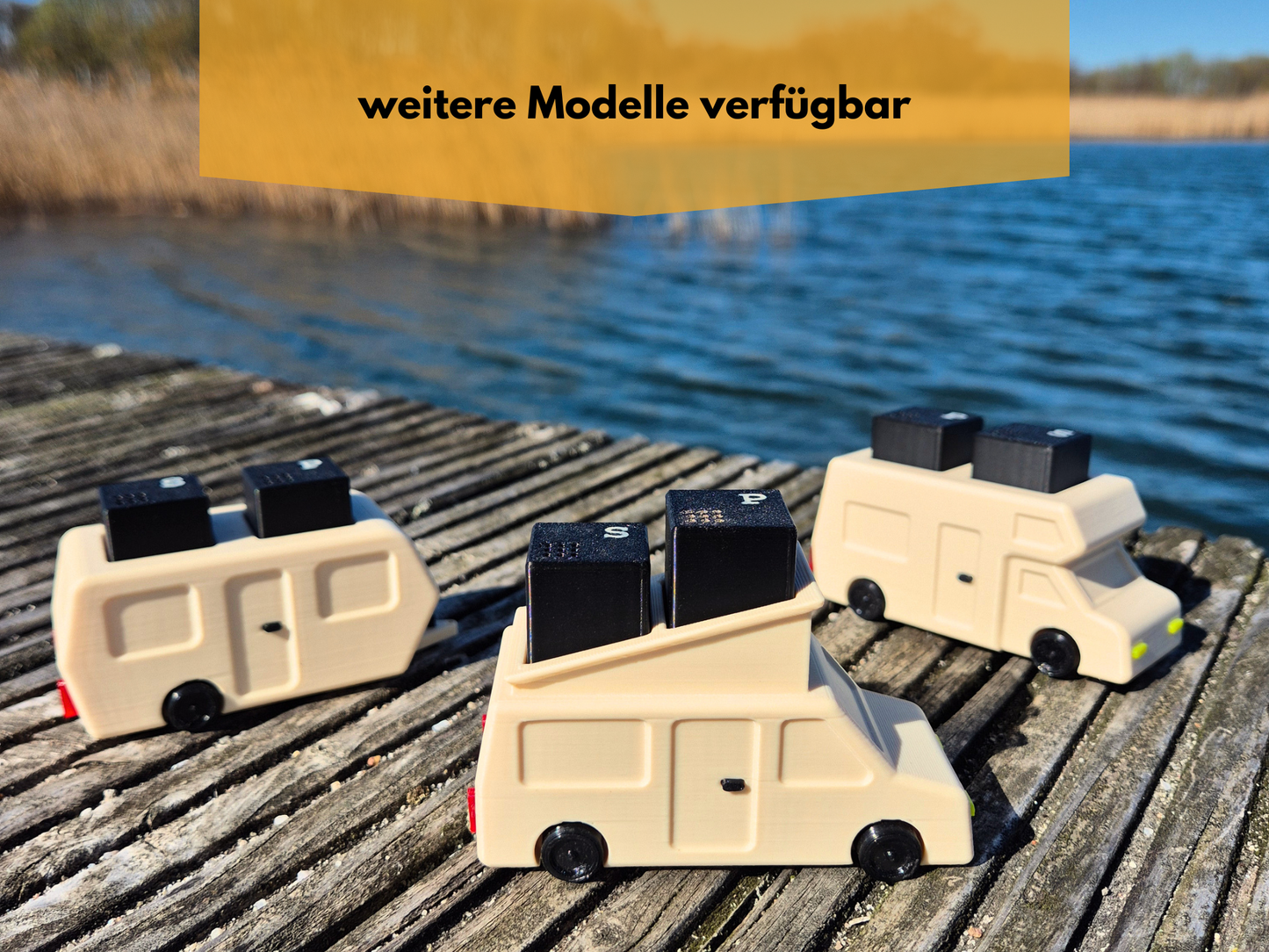 Salz- und Pfefferstreuer "Van mit Aufstelldach"