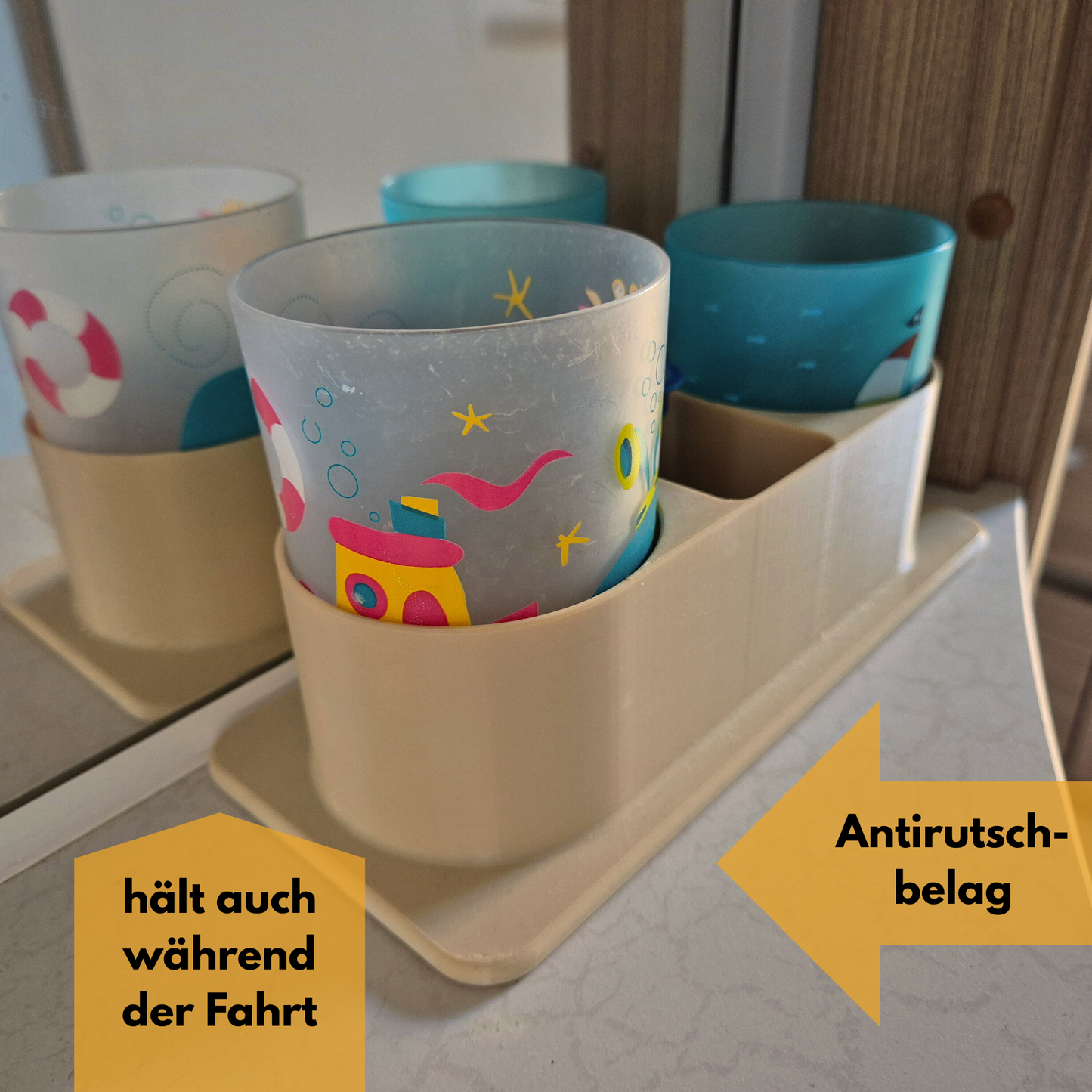 Zahnputzbecher Halter für Wohnwagen, Camper, Wohnmobil